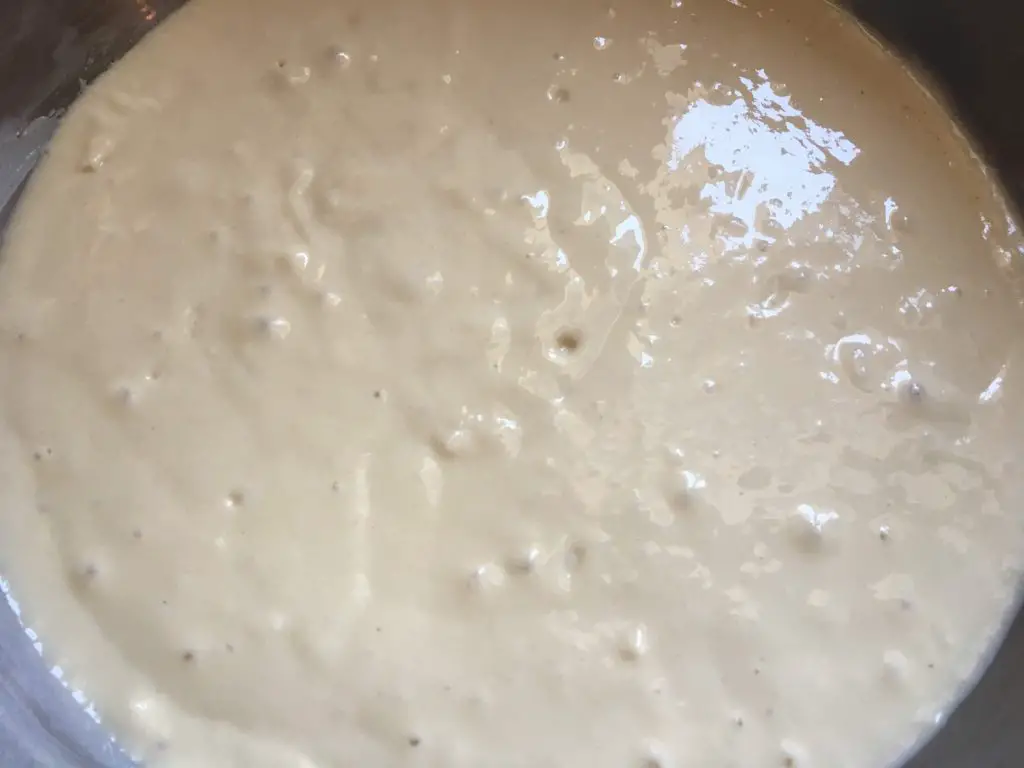 bubbly milk kefir pancake batter