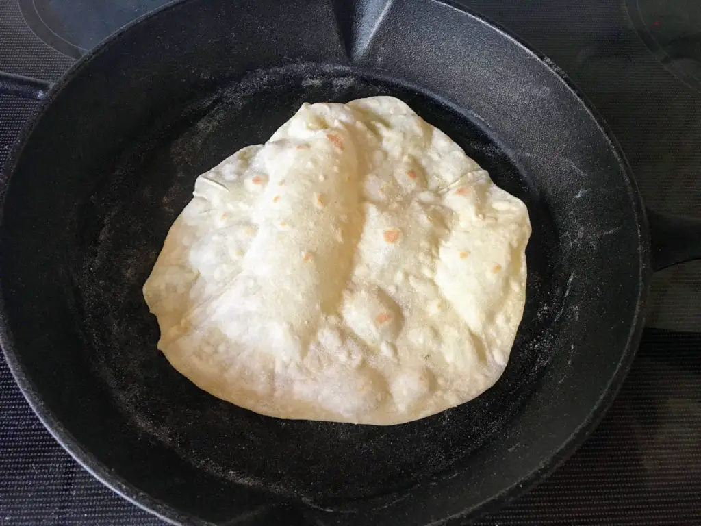 cast iron kefir tortillas