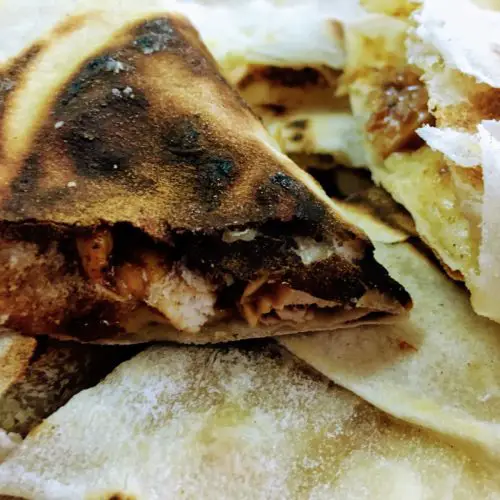 Tequila Lime Chicken Quesadillas in Cast Iron Vintage Kitchen Vixen