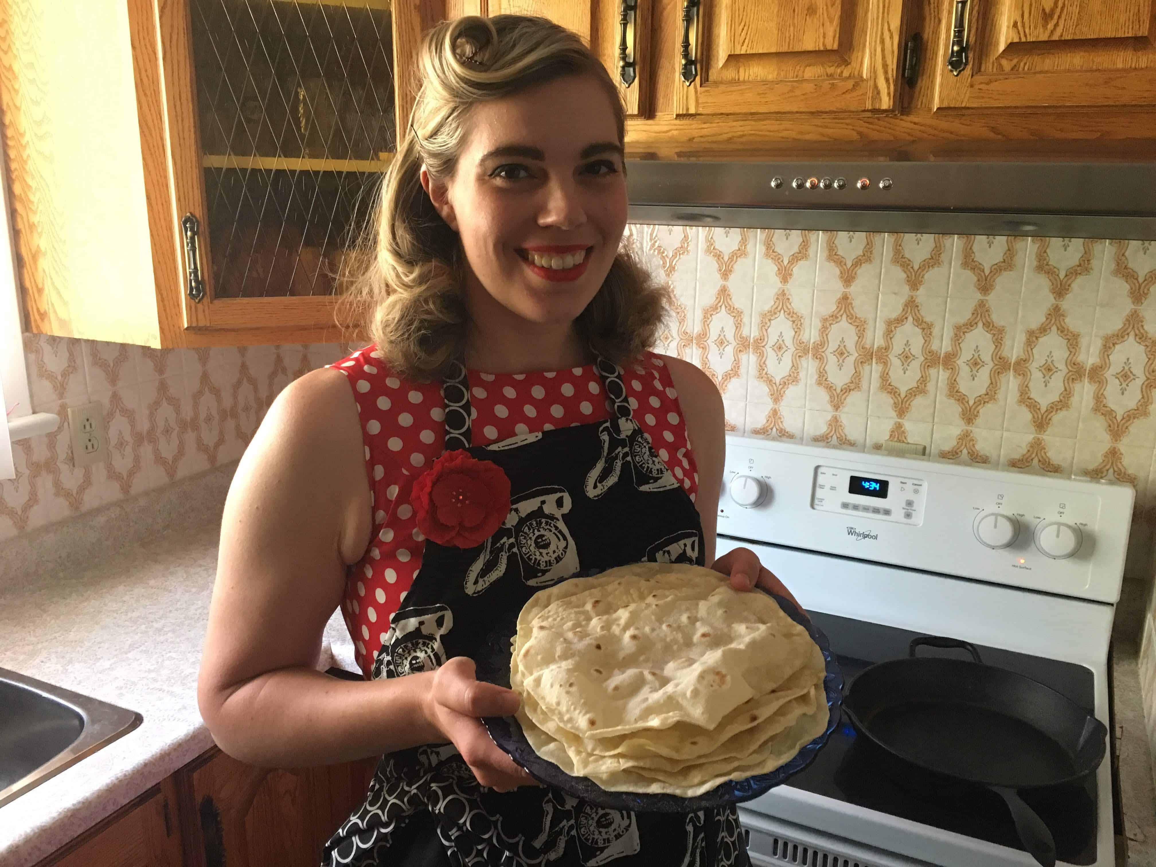 Kefir Flour Tortillas (A Cast Iron Skillet Recipe) - Vintage Kitchen Vixen