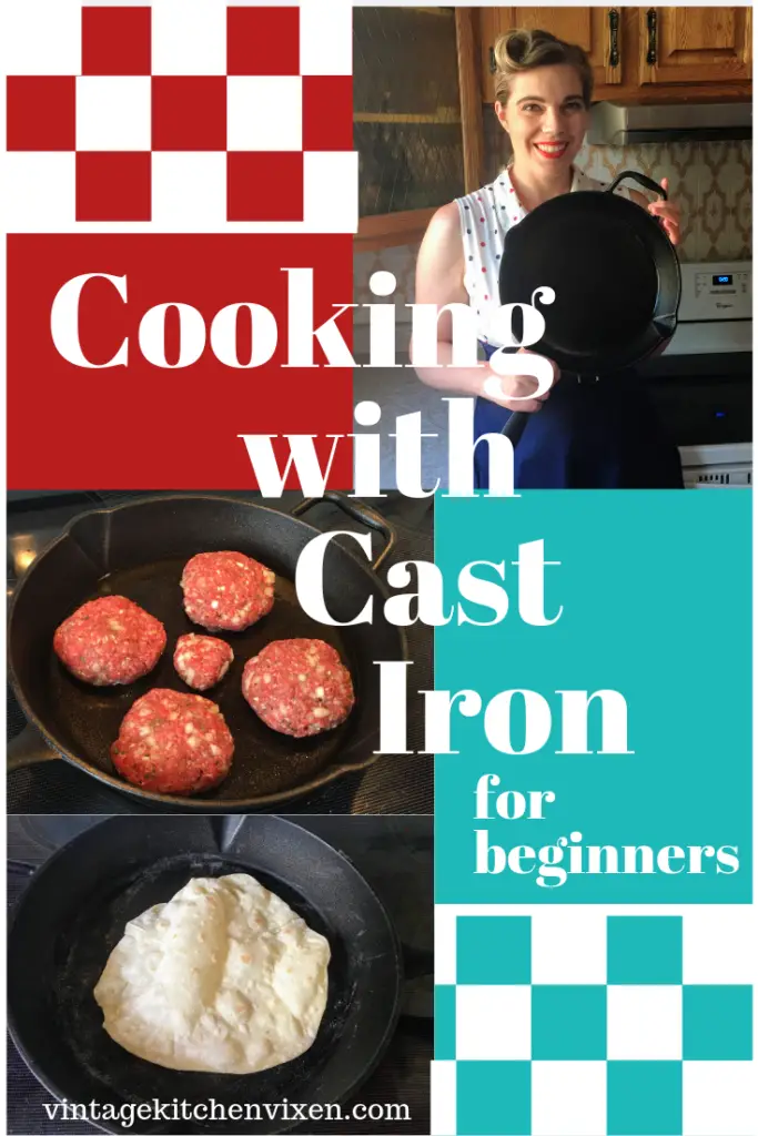 cooking with cast iron for beginners pin