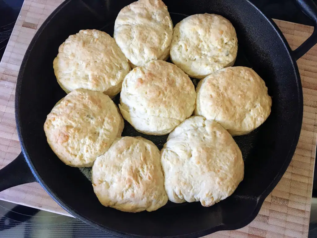 cast iron kefir milk biscuits