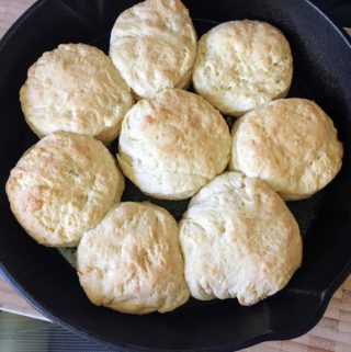 cast iron kefir milk biscuits