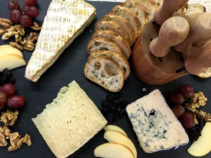 loaded slate cheese board