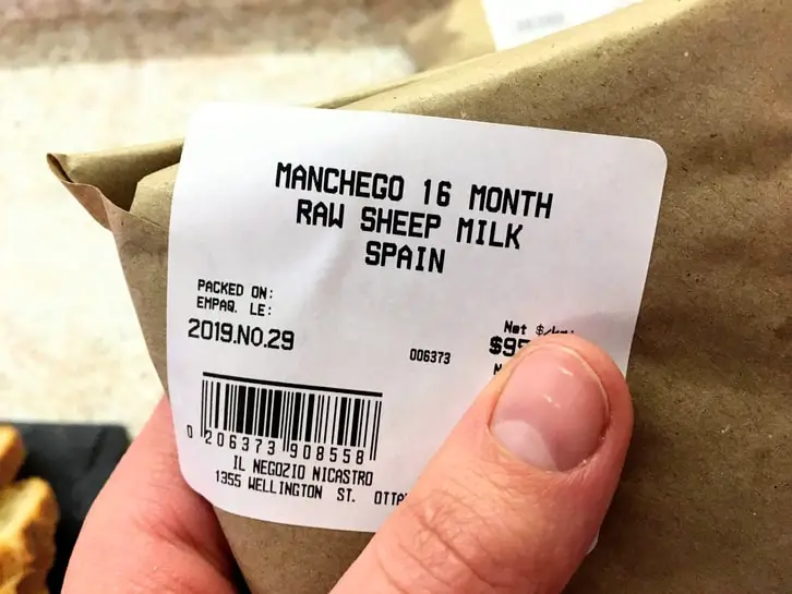 packaged manchego