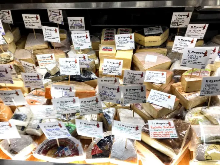 visiting the cheese monger