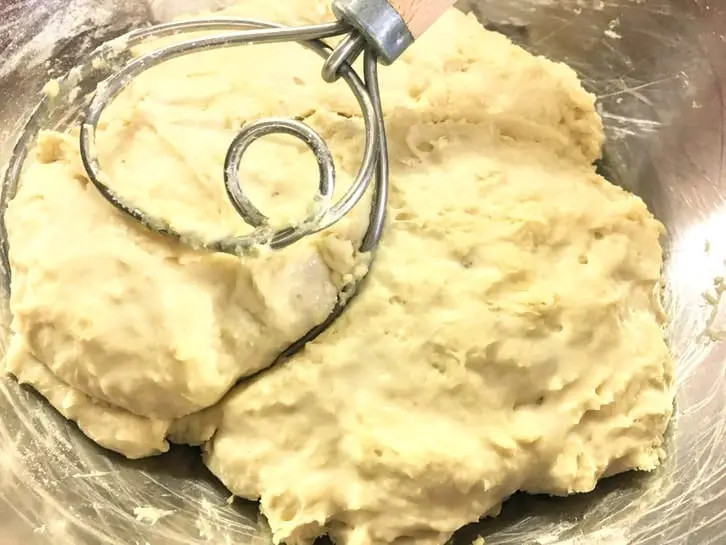 simple naan starter and dough whisk