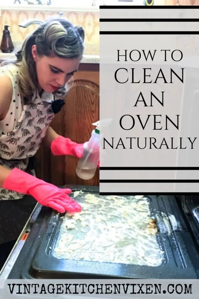 how to clean an oven naturally pin