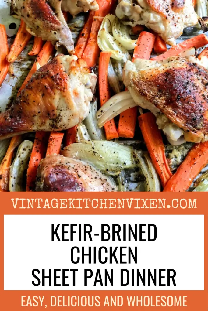 kefir-brined chicken image for Pinterest