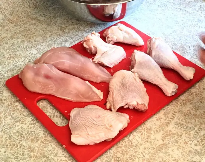 old-fashioned skills: quartering a chicken