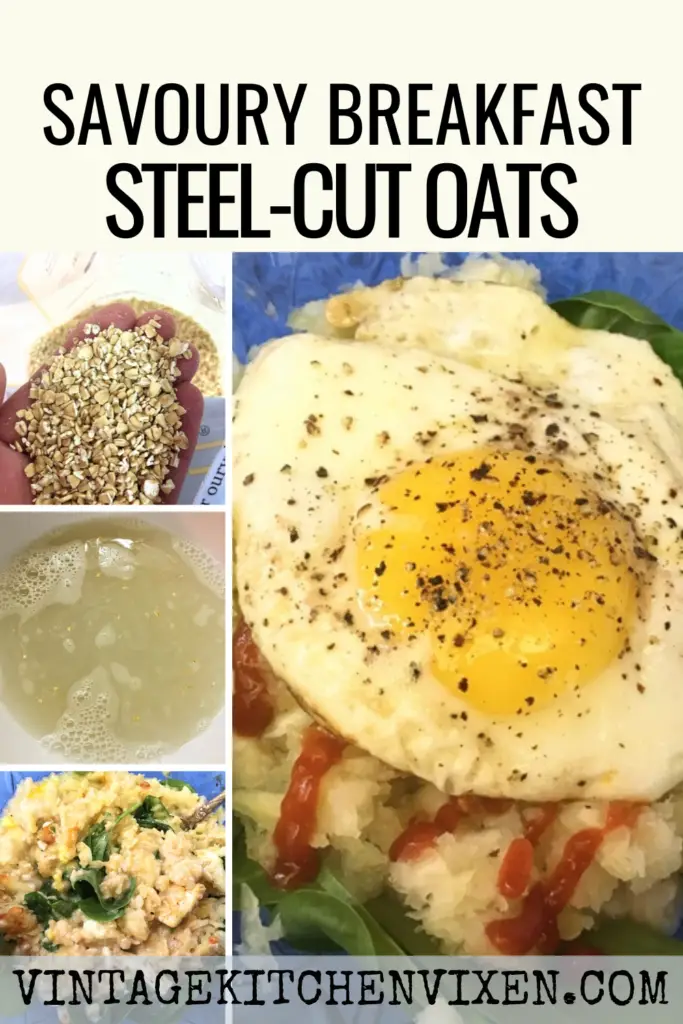 savoury steel-cut oats pin