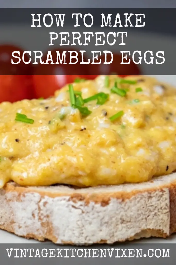 how to make perfect scrambled eggs pin