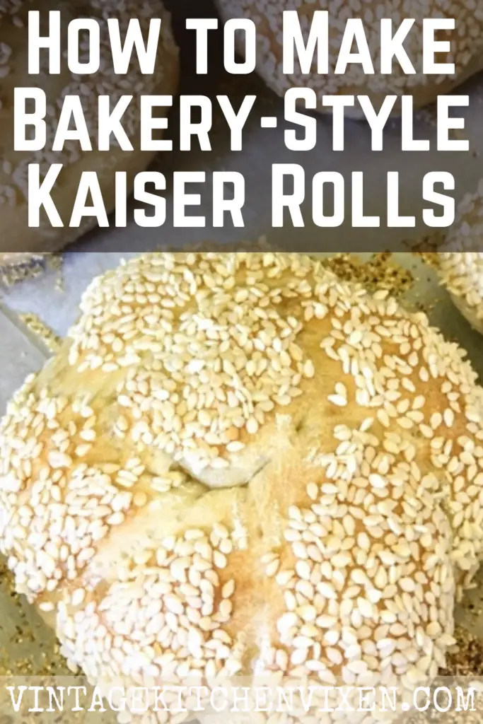 kaiser rolls recipe pin
