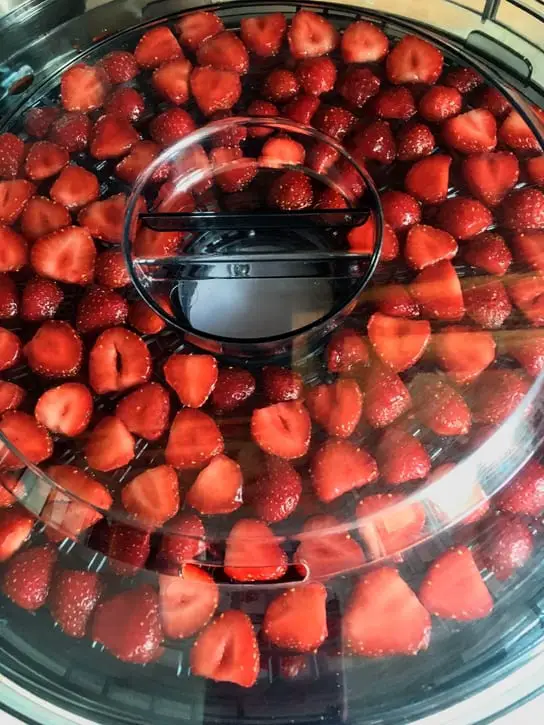 dehydrating strawberries