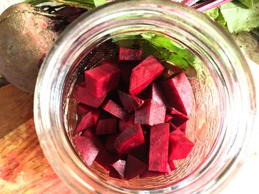 beets in a jar