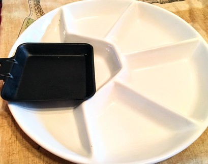 raclette plate and tray