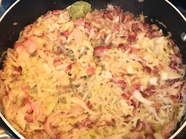 bacon and sauerkraut quiche filling