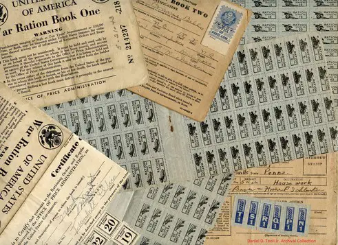 World War 2 Ration Books And Stamps D. D. Teoli Jr. A. C. 